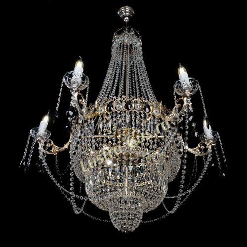 Люстра Елизавета черная в Кирове Гусь Хрустальный