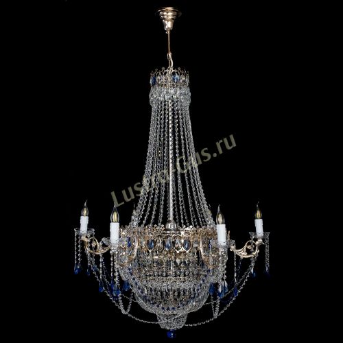 Люстра Елизавета синяя в Кирове Гусь Хрустальный
