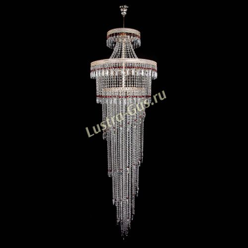 Люстра Флоренция Водопад №8 красная в Кирове Гусь Хрустальный