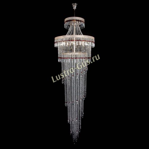 Люстра Флоренция Водопад №8 красная в Кирове Гусь Хрустальный