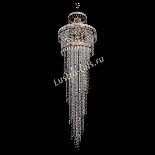 Люстра Флоренция Водопад №8 красная в Кирове Гусь Хрустальный