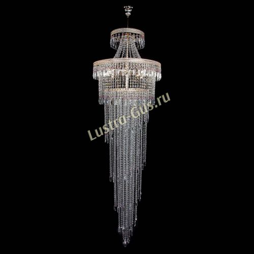 Люстра Флоренция Водопад №8 розовая в Кирове Гусь Хрустальный