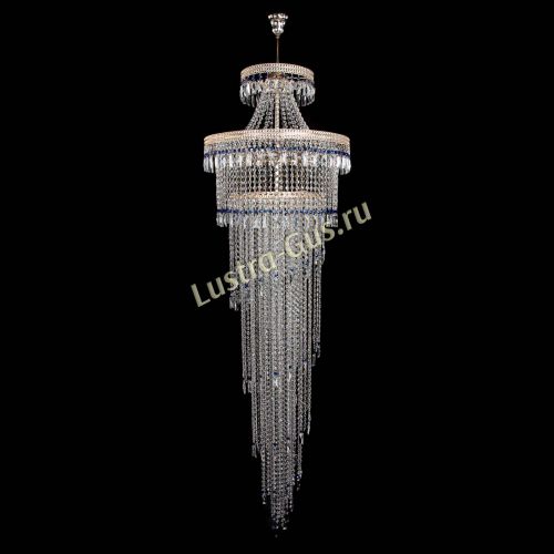 Люстра Флоренция Водопад №8 синяя в Кирове Гусь Хрустальный