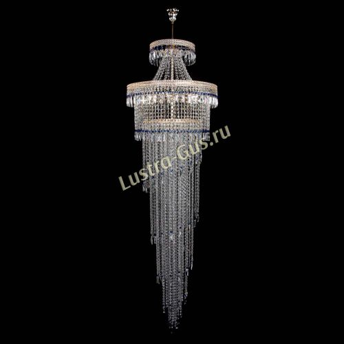 Люстра Флоренция Водопад №8 синяя в Кирове Гусь Хрустальный