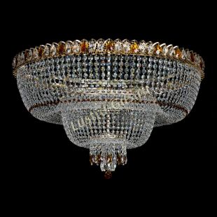 Потолочная люстра Хрустальный Каскад Дворцовый чайный