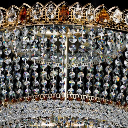 Большая люстра Хрустальный Каскад Дворцовый чайный в Кирове Гусь Хрустальный