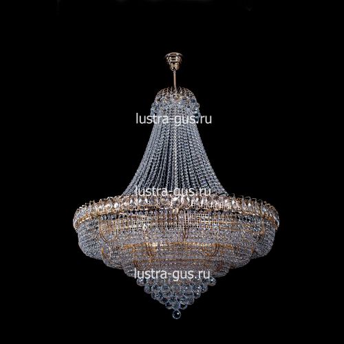 Люстра Хрустальное Кольцо пирамида с подвесом в Кирове Гусь Хрустальный