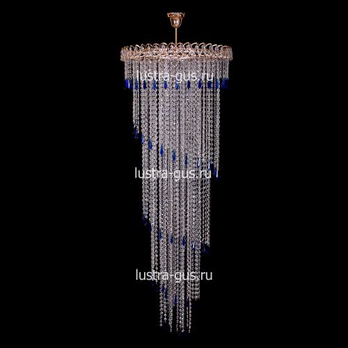 Люстра Каскад большой в Кирове Гусь Хрустальный