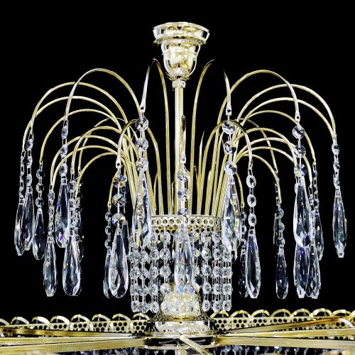 Люстра Хрустальный Каскад №12 Королевский в Кирове Гусь Хрустальный