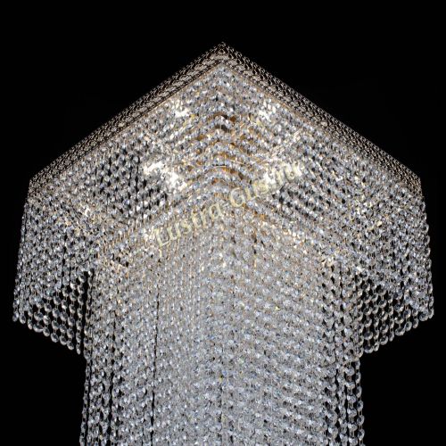 Люстра Колонна Квадрат Длинный в Кирове Гусь Хрустальный