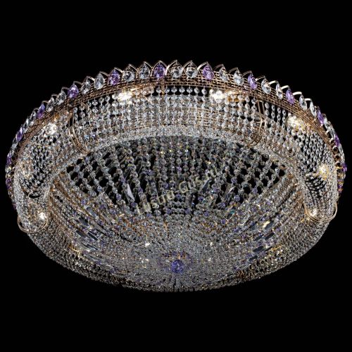 Люстра Кольцо Классика №12 фиолетовая в Кирове Гусь Хрустальный