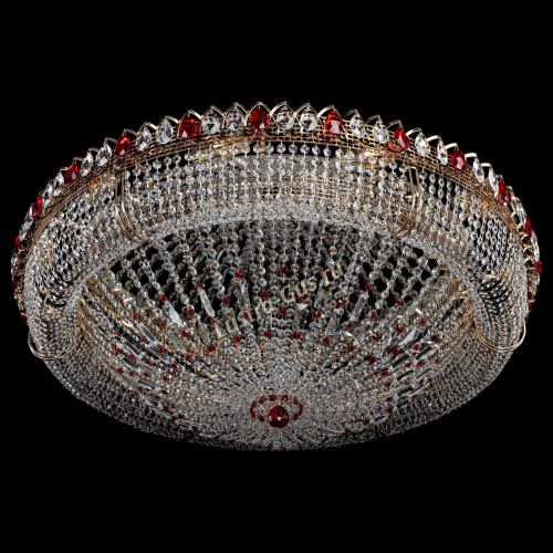 Люстра Кольцо Классика №12 красная в Кирове Гусь Хрустальный