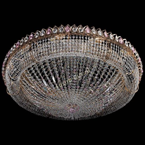 Люстра Кольцо Классика №12 розовая в Кирове Гусь Хрустальный