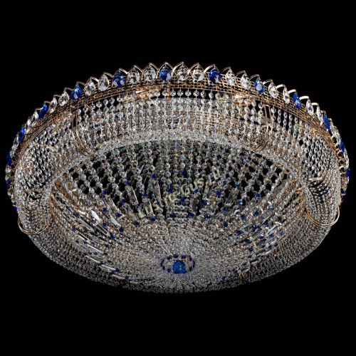 Люстра Кольцо Классика №12 синяя в Кирове Гусь Хрустальный