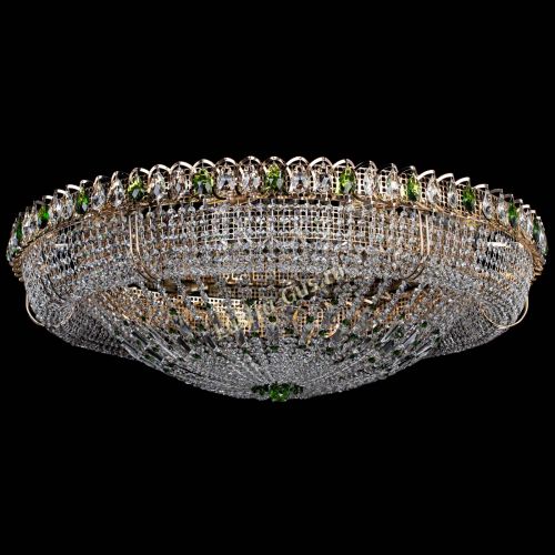 Люстра Кольцо Классика №12 зеленая в Кирове Гусь Хрустальный