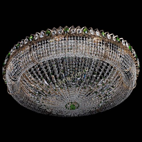 Люстра Кольцо Классика №12 зеленая в Кирове Гусь Хрустальный