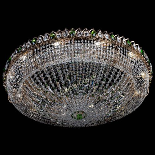 Люстра Кольцо Классика №12 зеленая в Кирове Гусь Хрустальный