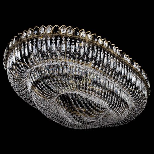 Люстра Кольцо Овал №17 под бронзу черная в Кирове Гусь Хрустальный