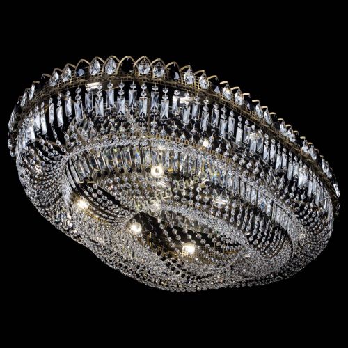 Люстра Кольцо Овал №17 под бронзу черная в Кирове Гусь Хрустальный