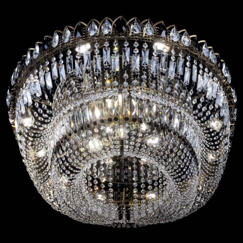 Люстра Кольцо Овал №17 под бронзу черная в Кирове Гусь Хрустальный