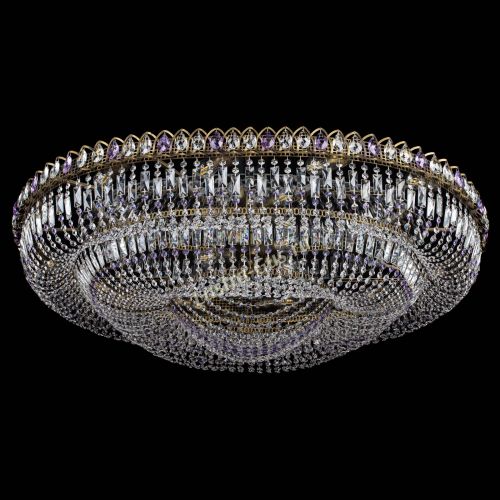 Люстра Кольцо Овал №17 под бронзу фиолетовая в Кирове Гусь Хрустальный