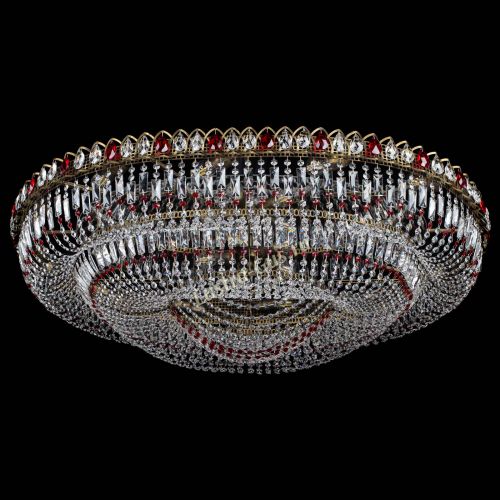 Люстра Кольцо Овал №17 под бронзу красная в Кирове Гусь Хрустальный