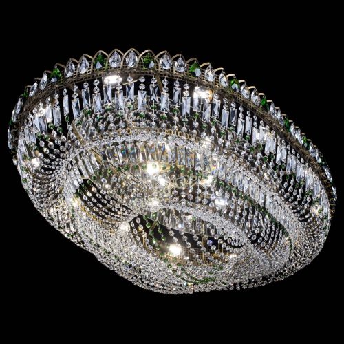 Люстра Кольцо Овал №17 под бронзу зеленая в Кирове Гусь Хрустальный