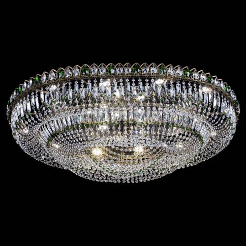 Люстра Кольцо Овал №17 под бронзу зеленая в Кирове Гусь Хрустальный