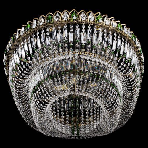 Люстра Кольцо Овал №17 под бронзу зеленая в Кирове Гусь Хрустальный