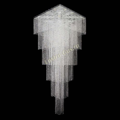 Люстра Квадрат Каскад №8 в Кирове Гусь Хрустальный