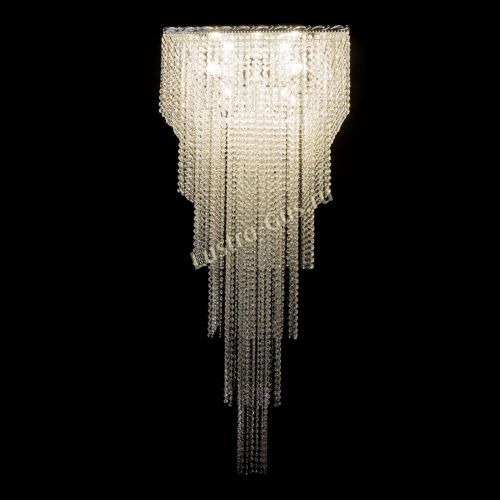 Люстра Квадрат Каскад №8 в Кирове Гусь Хрустальный