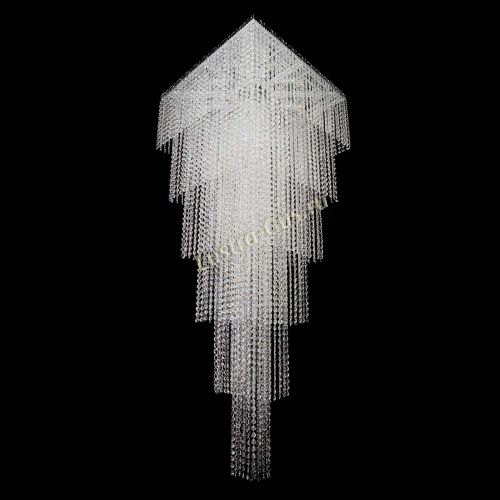 Люстра Квадрат Каскад №8 в Кирове Гусь Хрустальный