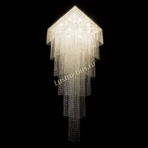 Люстра Квадрат Каскад №8 в Кирове Гусь Хрустальный