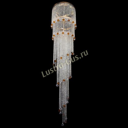 Люстра Милан каскад шар чайный в Кирове Гусь Хрустальный
