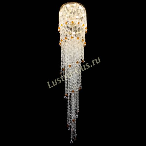 Люстра Милан каскад шар чайный в Кирове Гусь Хрустальный