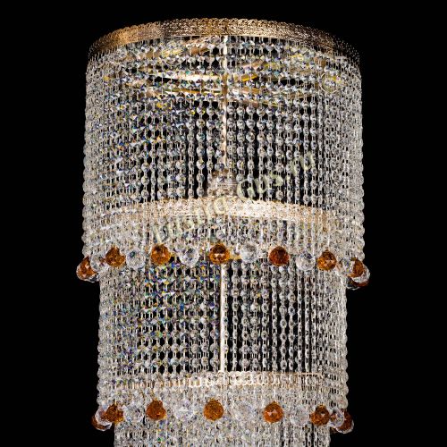 Люстра Милан каскад шар чайный в Кирове Гусь Хрустальный