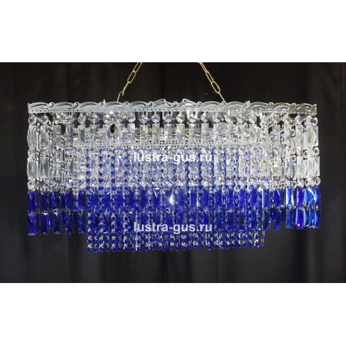 Люстра Капель Прямоугольная Пластинка в Кирове Гусь Хрустальный