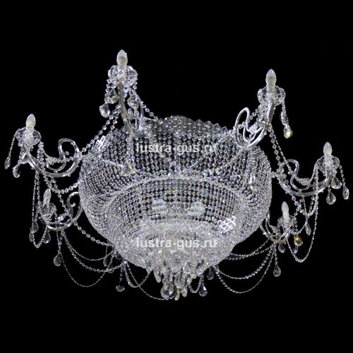 Люстра Сластёна со свечами в Кирове Гусь Хрустальный