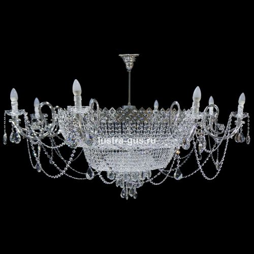 Люстра Сластёна со свечами в Кирове Гусь Хрустальный