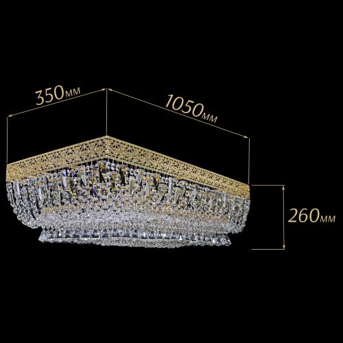 Люстра Прямоугольник Италия №8 в Кирове Гусь Хрустальный