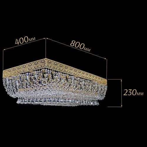 Люстра Прямоугольник Италия №8 в Кирове Гусь Хрустальный