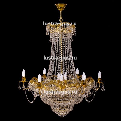 Люстра Султан золото № 18 в Кирове Гусь Хрустальный