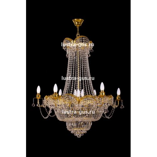 Люстра Султан золото № 18 в Кирове Гусь Хрустальный
