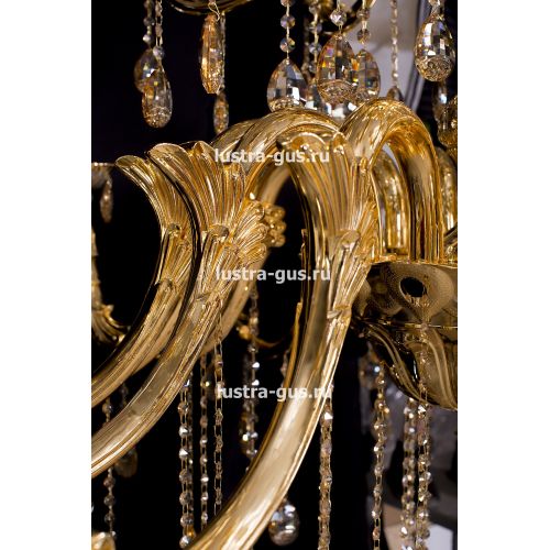 Люстра Венера золото № 30 в Кирове Гусь Хрустальный