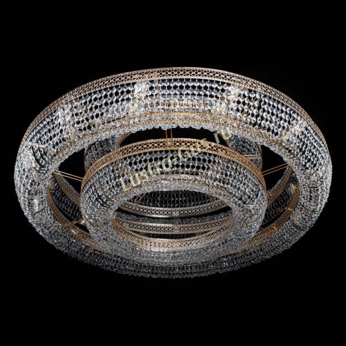 Люстра Венеция двойное кольцо №12 в Кирове Гусь Хрустальный