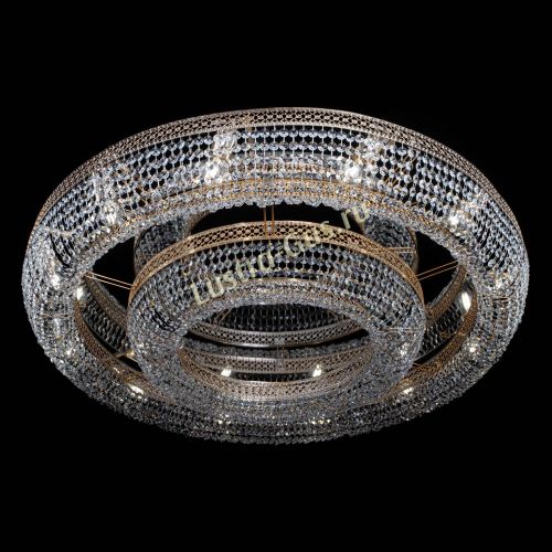 Люстра Венеция двойное кольцо №12 в Кирове Гусь Хрустальный