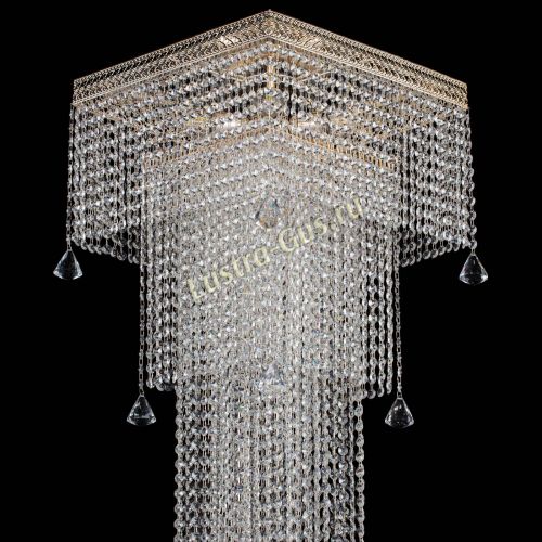 Люстра Венеция Квадрат пирамида с конусами в Кирове Гусь Хрустальный