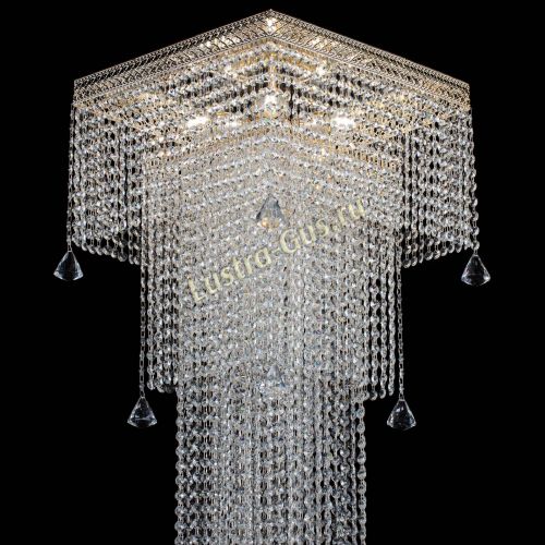 Люстра Венеция Квадрат пирамида с конусами в Кирове Гусь Хрустальный