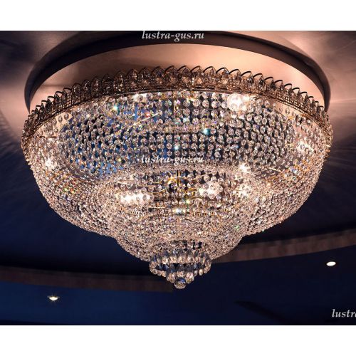 Люстра Водопад камень обтикон в Кирове Гусь Хрустальный