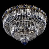 Люстра Водопад Обтикон №15 под бронзу синяя в Кирове